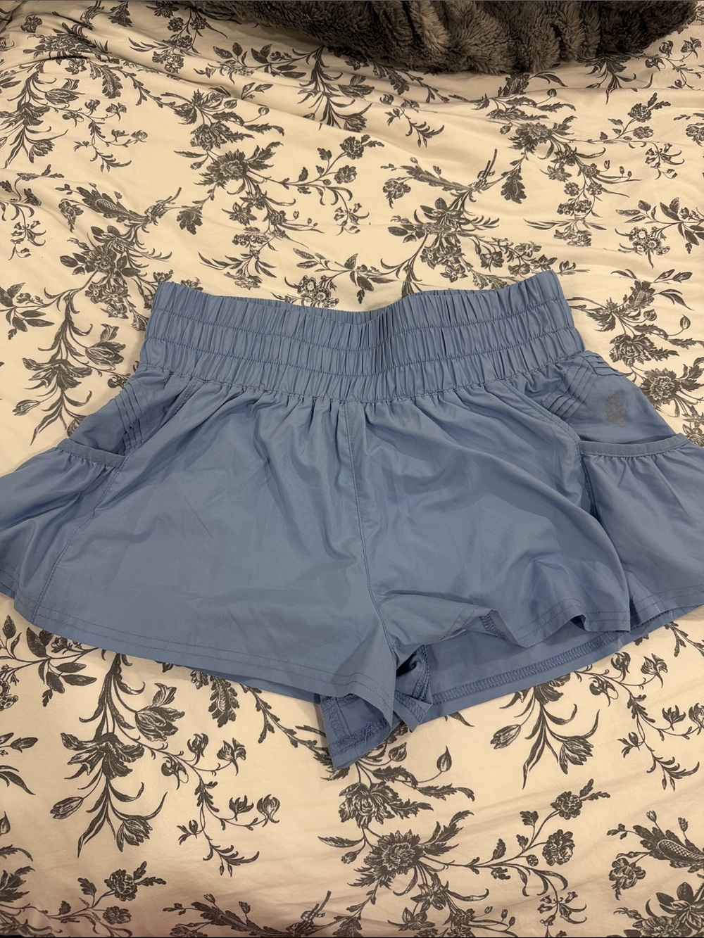 FP Movement by Free People Sky Blue High-Waist Athletic Shorts